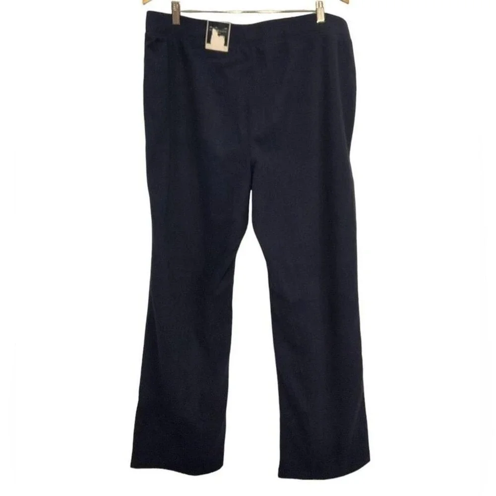 NWT Karen Scott‎ navy blue fleece pants size XL
